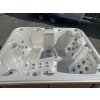 Whirlpool für 3 Personen perlmutt/hellbraun 200x168x90 cm