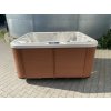 Whirlpool für 3 Personen perlmutt/hellbraun 200x168x90 cm