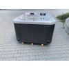 Spa Corall for 3 people pearl/dark grey 201x149x88 cm