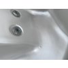 Jacuzzi for 2 persons pearl/light gray 184x124x78 cm