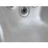 Whirlpool für 2 Personen perlmutt/hellgrau 184x124x78 cm