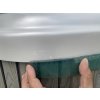 Jacuzzi for 2 persons pearl/light gray 184x124x78 cm