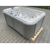 Whirlpool für 2 Personen perlmutt/hellgrau 184x124x78 cm