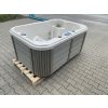 Whirlpool für 2 Personen perlmutt/hellgrau 184x124x78 cm