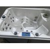 Whirlpool für 2 Personen perlmutt/hellgrau 184x124x78 cm