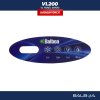 Balboa Control panel VL200 - Overlap/ sticker