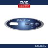 Balboa Control panel VL200 - Overlap/ sticker