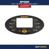 Davey / Spa Power Ovládací panel SP1200 Black - Polep/nálepka - Q616016-2
