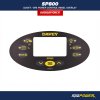 Davey / Spa Power Control panel SP800 Black - Overlay/sticker