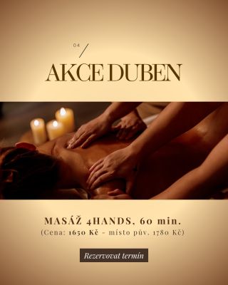 ✨ Dubnový rituál čtyř rukou: Harmonizace, kterou si zasloužíte Někdy je potřeba víc než jen klasická masáž, abyste opravdu...