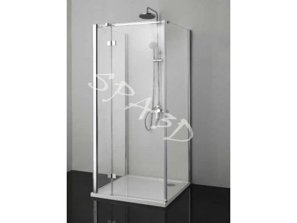 Sanotechnik Smartflex sprchový kout na rovnou stěnu čtverec, 90x90cm, otevírací dveře, čiré sklo, D1190+D1190+D1291L/R (Umiestnenie dverí Pravé dvere)