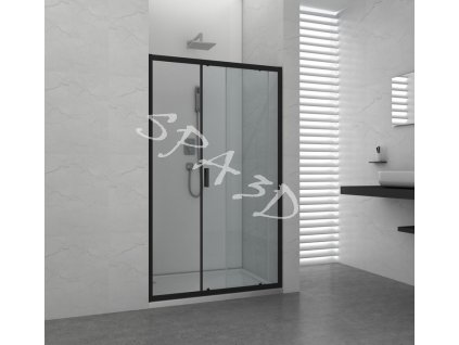 60221 1 sanotechnik soho elite black sprchove dvere sirka 120cm posuvne