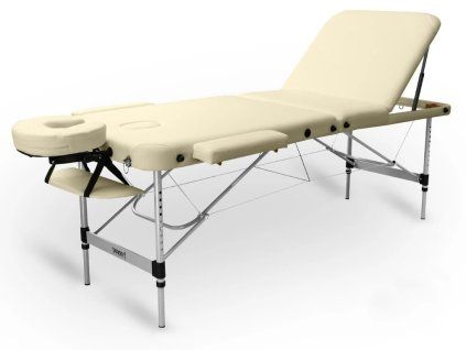 skladaci masazni stul tandem basic alu 3 kremova