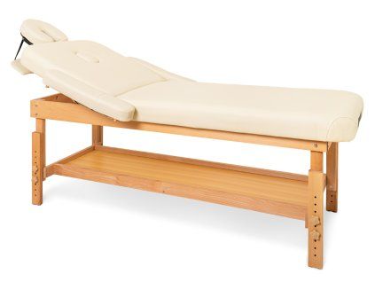 Pevné masážní lehátko Tandem Spa Luna V2  BAZAR#1018 | 190*72 cm | 26 kg | krémová