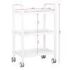 kosmeticky stolek beautyone hs09 metal white 5