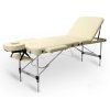 skladaci masazni stul tandem basic alu 3 kremova
