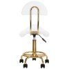sedlova kozmeticka stolicka s operadlom beautyone 6001 g | biela | 4