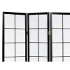 Paraván 4 dielny ACRON čierny