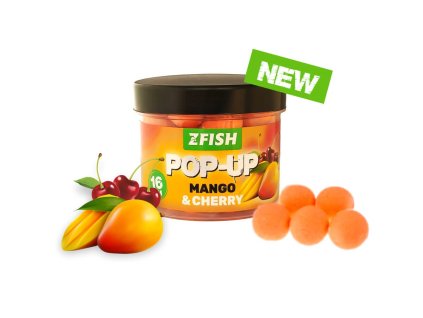 zfish plovouci boilies pop up 16mm mango cherry