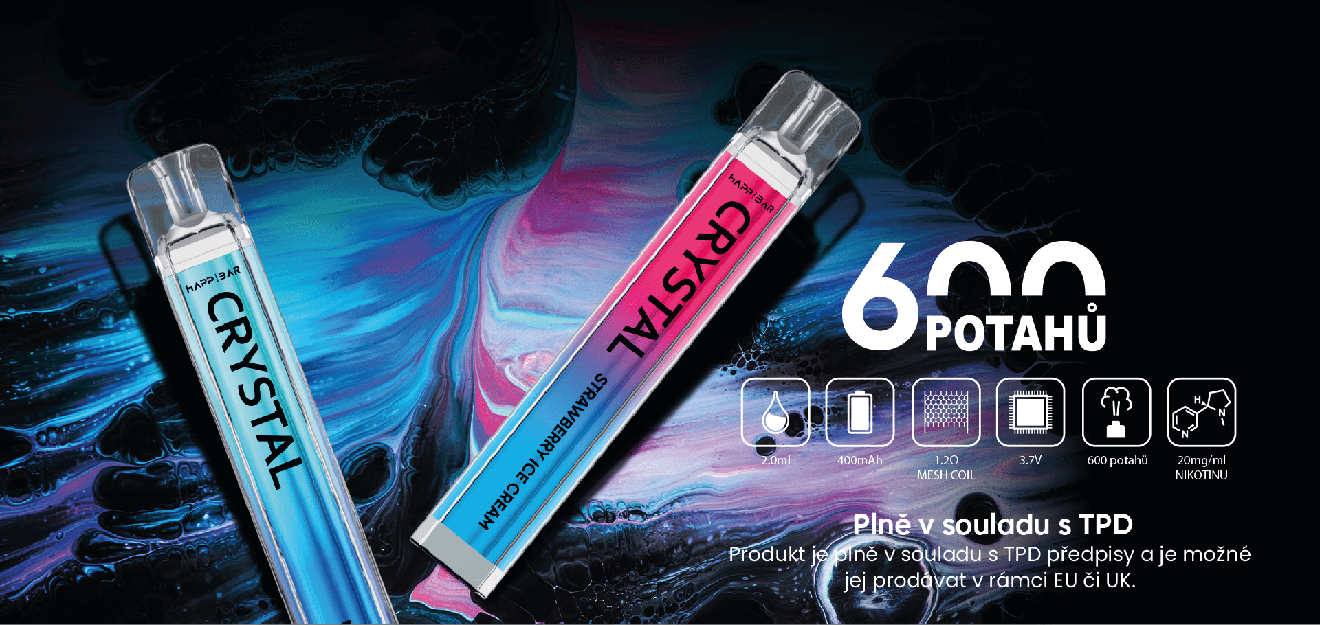 e-cigarety Crystal Bar