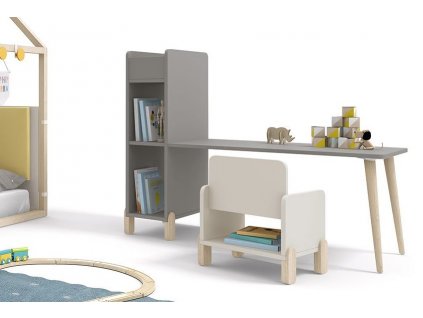 Montessori stolek s knihovnou