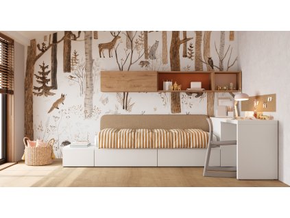dětská postel s úložným prostorem