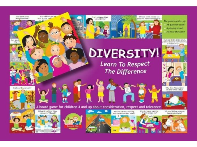 Hra Diversity! Learn to respect the difference. 3+