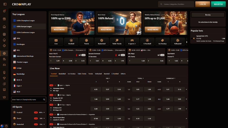 CrownPlay Sportwetten