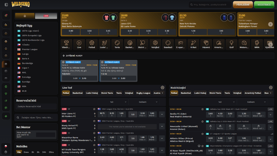 wildsino_sports_cz_screenshot