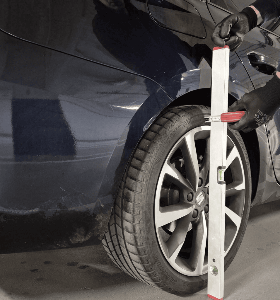 Detail odečtení naměřené hodnoty v milimetrech