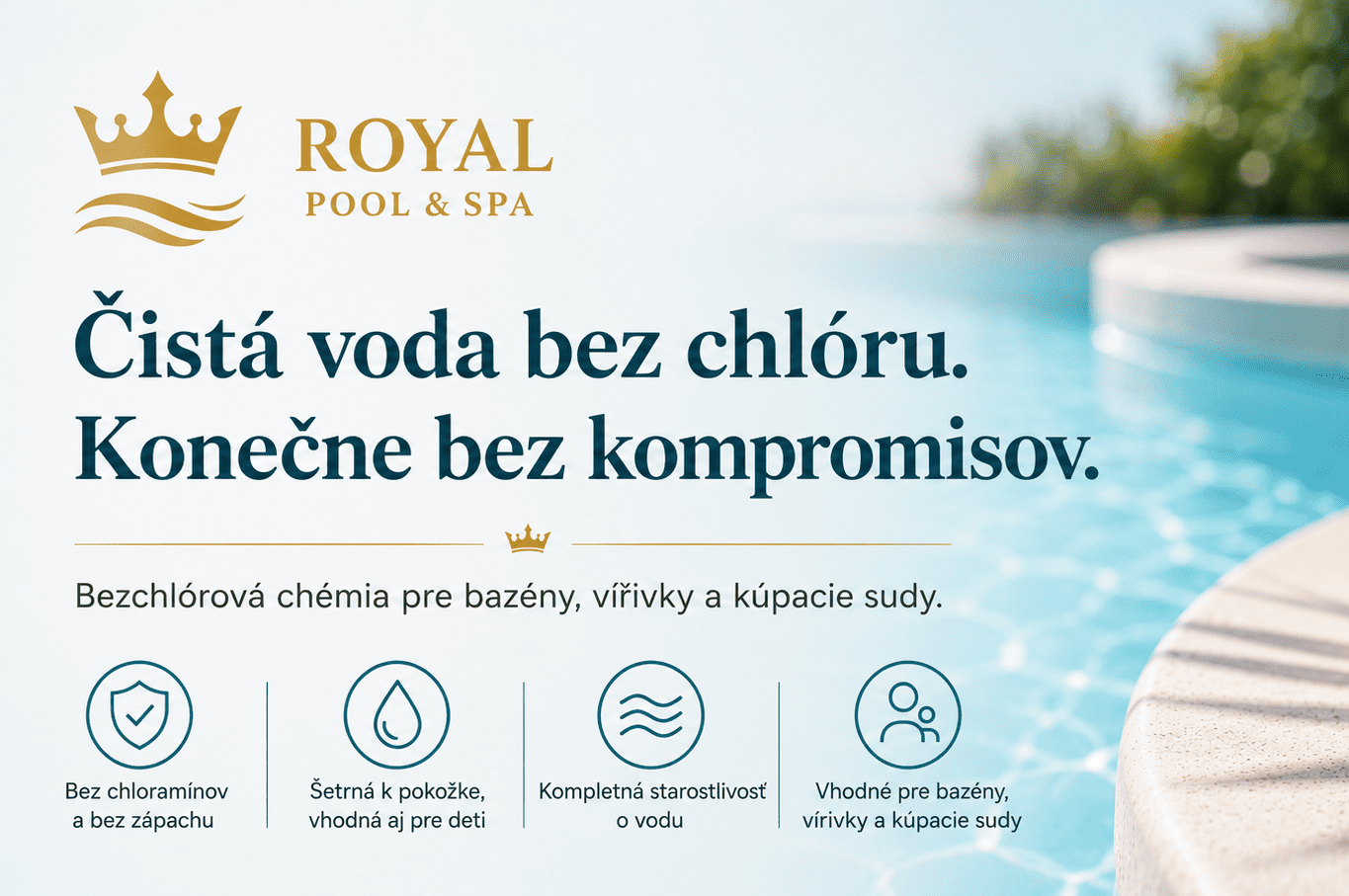 Royal Pool & Spa: bezchlórová dezinfekcia pre bazény a vírivky