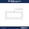 KP1005 ACC Topside control panel Dimensions mm cutout
