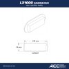 LX1000 ACC Topside control panel Dimensions mm cutout