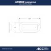 LX1000 ACC Topside control panel Dimensions inch