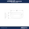 LX1000DP ACC Topside control panel Dimensions inch