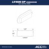 LX1005 ACC Topside control panel Dimensions inch cutout