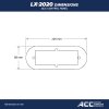 LX2020 ACC Topside control panel Dimensions mm