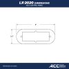 LX2020 ACC Topside control panel Dimensions inch