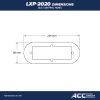 LXP2020 ACC Topside control panel Dimensions mm