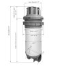 2466 5 skimmer pro virivku komplet filtracni plastovy tubus plovouci skimmer 01 03 03 00203