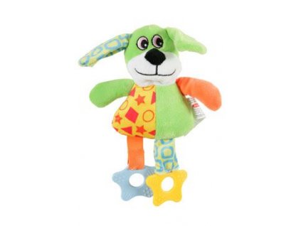 hracka-pes-dog-color-plys-zelena-22cm-zolux