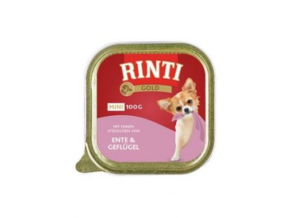 rinti-dog-gold-mini-vanicka-kachna-drubez-100g