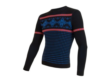 seamless triko dlouhy rukav cerna