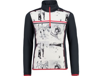 cmp girl sweat 31l0795 half zip fleece