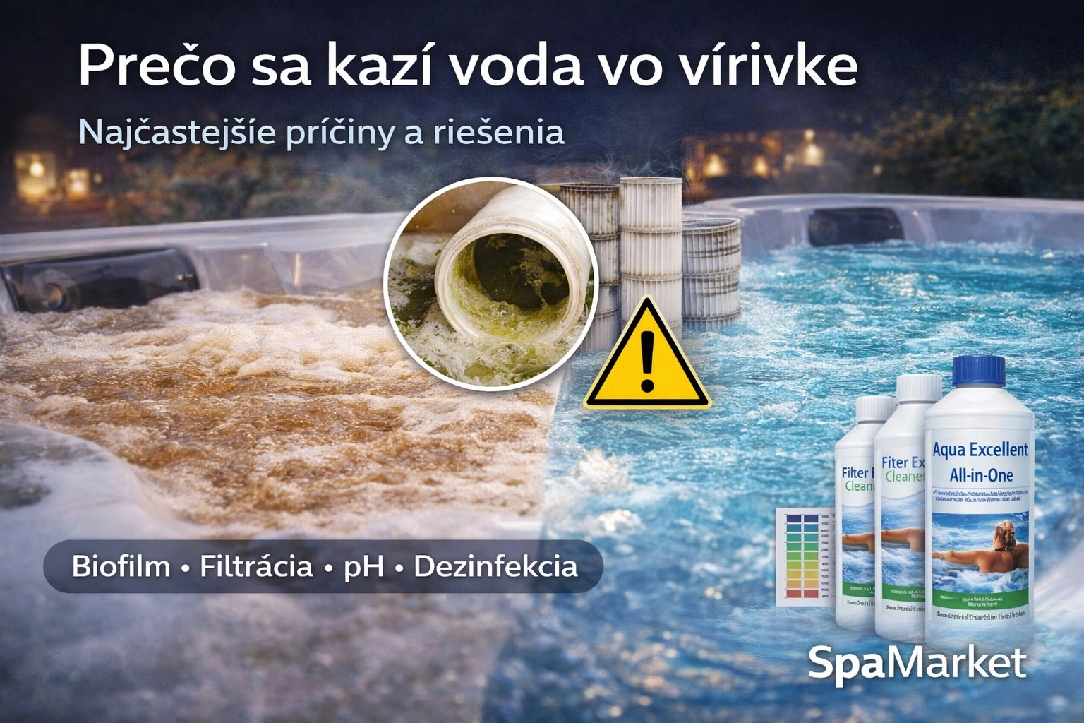 Prečo sa kazí voda vo vírivke (a ako to vyriešiť)