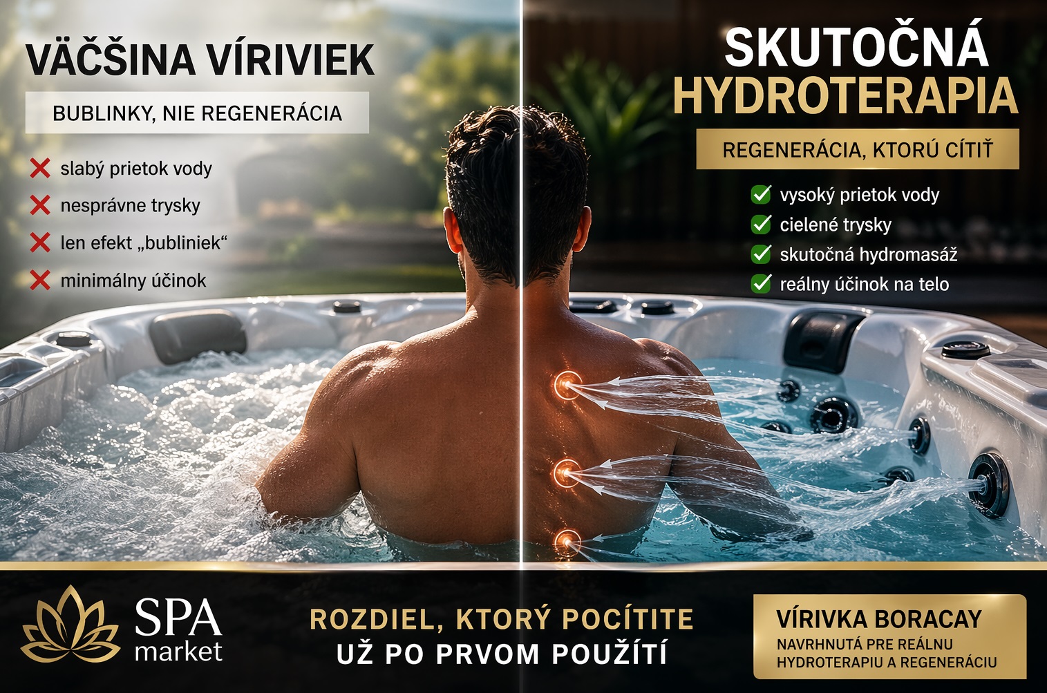 Hydroterapia: prečo väčšina víriviek neprináša skutočnú regeneráciu