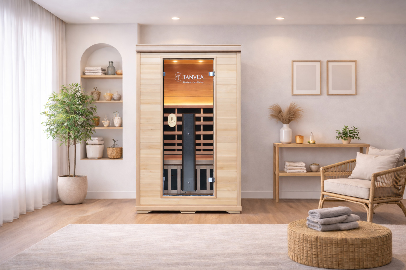 TANVEA CROWN NICE 2 – infrasauna v interiéri