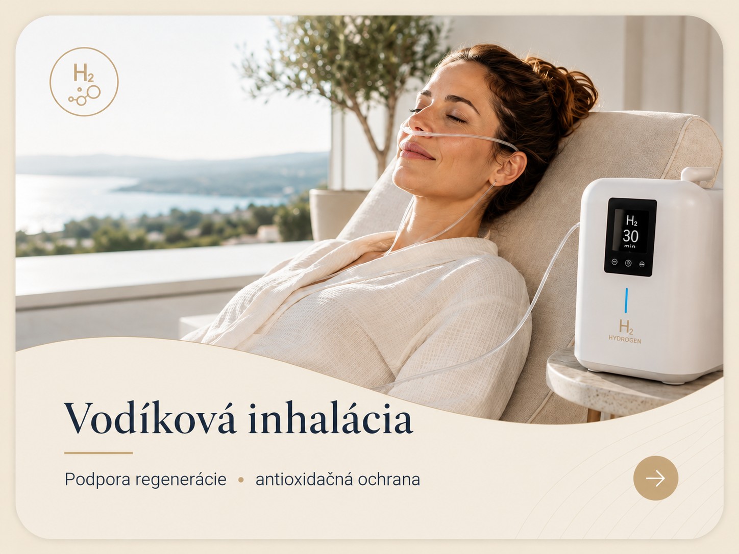 Vodíková inhalácia SPAmarket