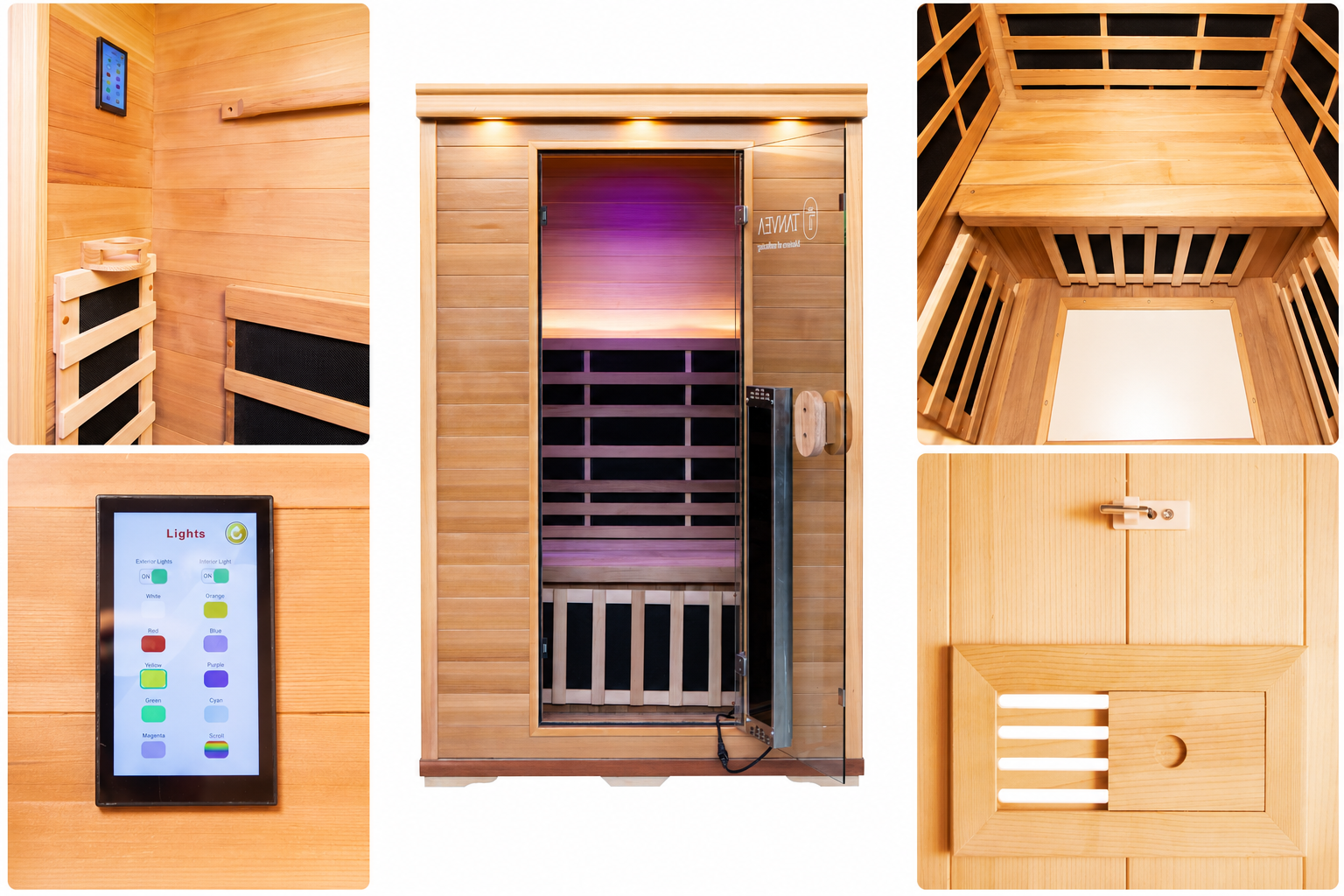 Tanvea Infrasauna Crown Luxury 2 vybavenie sauny