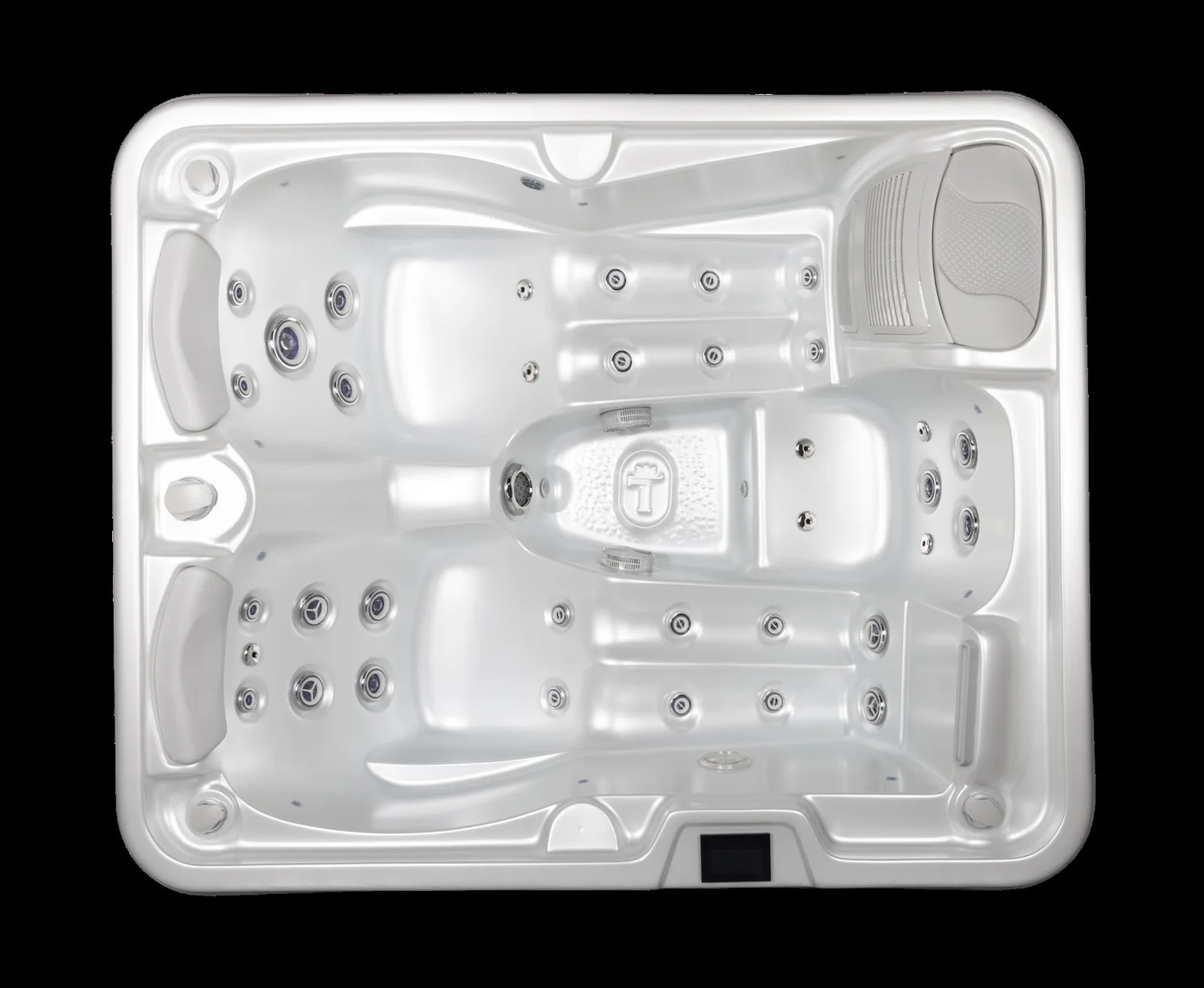 TANVEA BONAIRE – pohľad zhora na dve ležadlá a sedadlo